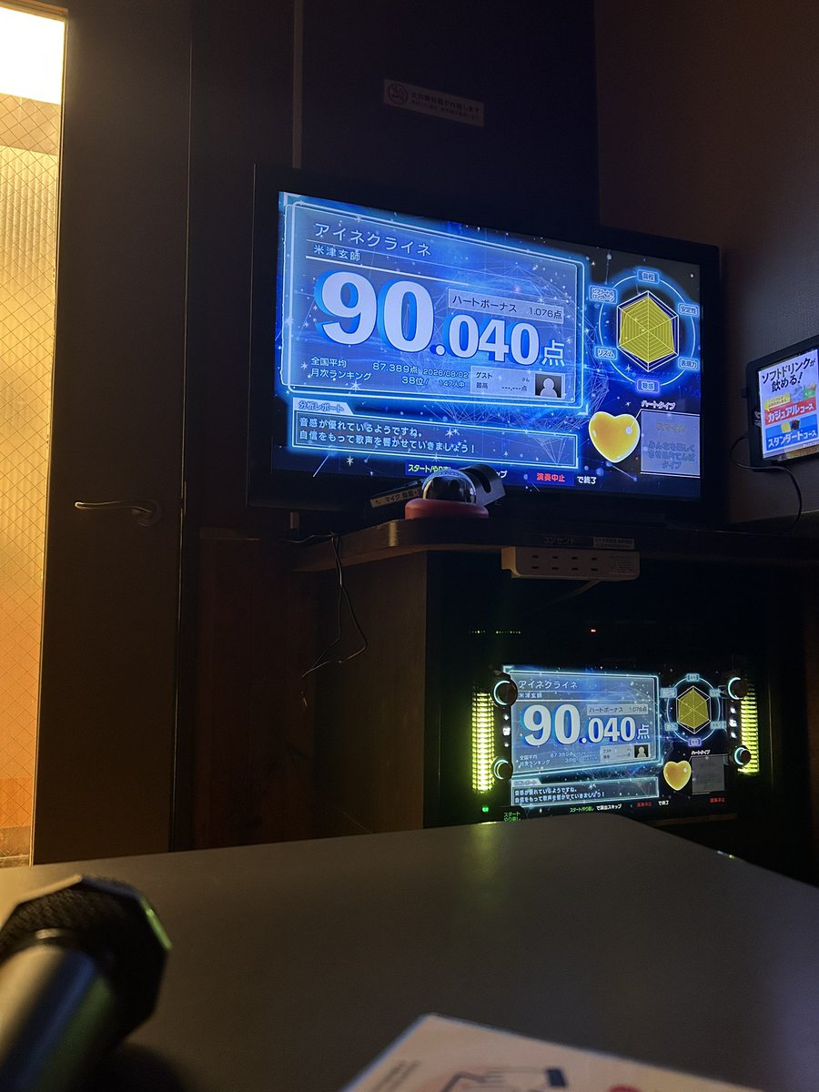 R_007002's tweet photo. 昨日のカラオケ
サンプルボイス？w https://t.co/8742Y4InC9