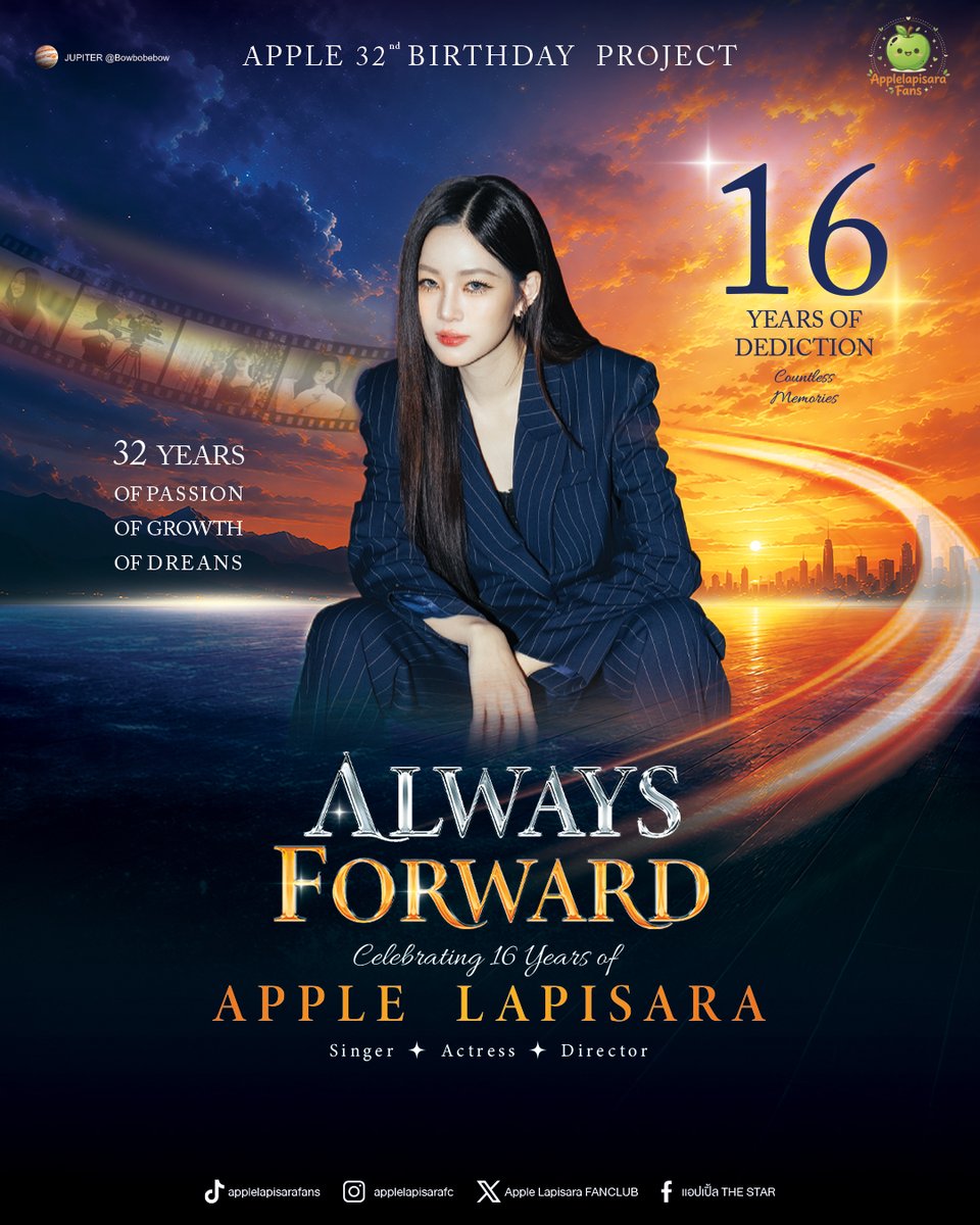 LapisaraFans's tweet photo. 🎊🎉Apple lapisara Birthday Project : Always Forward Celebrating 16 Years of Apple Lapisara
 
ร่วมเป็นส่วนหนึ่งของการเฉลิมฉลองวันเกิด ครั้งที่ 16 ของ แอปเปิ้ล ลาภิสรา ผ่าน Gallery Exhibition Project ที่เต็มไปด้วยความทรงจำ ความอบอุ่น ความภูมิใจและของที่ระลึกสุดพิเศษที่ทีมงานตั้งใจจัดเตรียมให้ทุกคน 🩷🩷

📅 4-5 September 2026
⏰ 10:00 AM - 18:00 PM
📍Eattentionplease ( ชั้น 3 )

🎉 กิจกรรมภายในงาน
🖼️ Gallery Exhibition
นิทรรศการบอกเล่าเรื่องราวการเติบโตของแอปเปิ้ล ตั้งแต่วันแรกที่เข้าวงการจนถึงปัจจุบัน
🎥 Video Project
รับชมวิดีโอโปรเจกต์เฉลิมฉลองวันเกิด ของแอปเปิ้ล ผลงานต่างๆ และเรื่องราวที่ประทับใจในมุมแฟนคลับ
📝 Birthday Message Corner
ร่วมเขียนข้อความอวยพรและส่งกำลังใจให้แอปเปิ้ล
Give Away
ของที่ระลึกสุดิเศษที่จะมอบให้กับแฟนๆภายในงาน

🎉🎊Apple Lapisara Birthday Project: "Always Forward" – Celebrating 16 Years of Apple Lapisara

Join us in celebrating Apple Lapisara’s 16th birthday at this special gallery exhibition. It is a showcase filled with cherished memories, warmth, and pride, featuring exclusive souvenirs lovingly prepared by the team for everyone. 🩷🩷

📅 September 4–5, 2026
⏰ 10:00 AM – 6:00 PM
📍 Eattentionplease (3rd Floor)

🎉 Event Activities
🖼️ Gallery Exhibition
An exhibition chronicling Apple’s journey of growth—from her debut to the present day.
🎥 Video Project
Watch a special video project celebrating Apple’s birthday, featuring her work and memorable moments from a fan's perspective.
📝 Birthday Message Corner
Write birthday wishes and send words of encouragement to Apple.
🎁 Giveaways
Exclusive souvenirs for fans attending the event.

#Applelapisara 
#AppleMim #AMMIREY
#AlwaysForward16thOfApple
