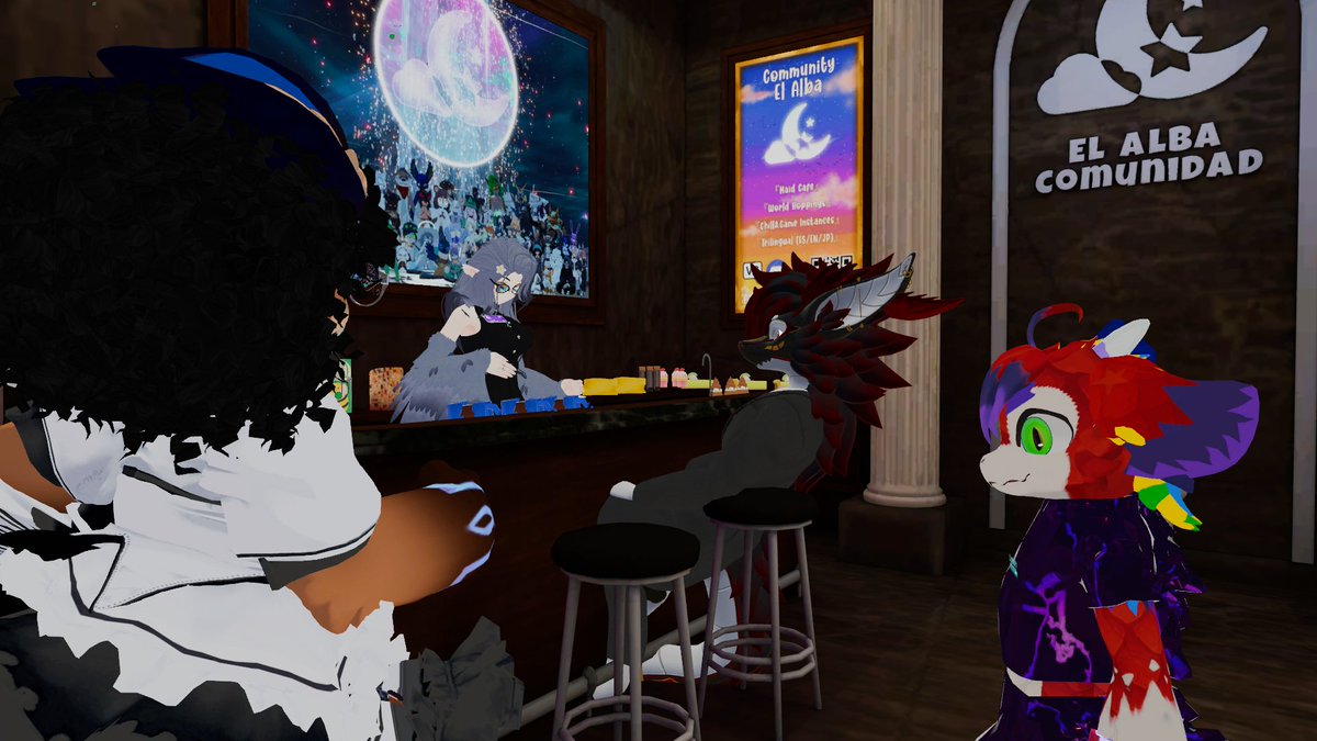 nyaelli's tweet photo. En el #ForjaversarioFragmentado2026  haciendo de barista para @ElAlbaVRC en el evento de @FVrchat :D

(unas fotos fueron tomadas por unos amigos)

#VRChat #Forjaversario #ForjadoresHispanosVR #VRChatCommunity https://t.co/KUyXoc4Cxg