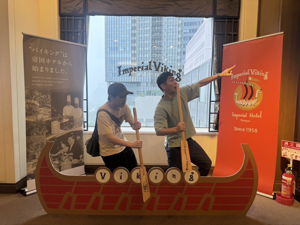 MameSato's tweet photo. 【☀️モーニング打ち上げ☀️】

ABCお笑いグランプリ決勝戦のお疲れ会、ヨネダ2000とまた朝ビュッフェ行ってきました

過去最高レベルのモーニングでした
遂に行き着くとこまで来てしまった感があります

#帝国ホテル
#インペリアルバイキングサール https://t.co/2cmVKDsNzh