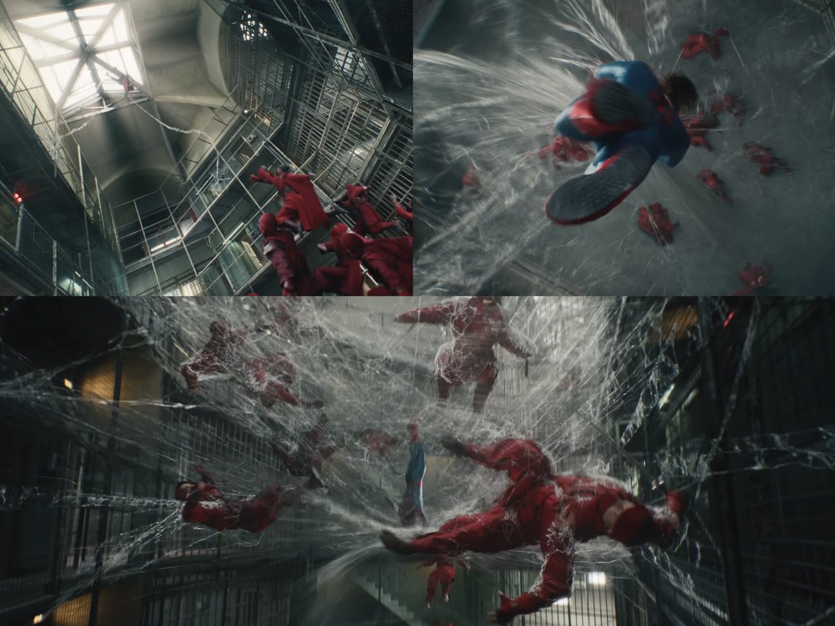 OfficialCowan's tweet photo. What an honor it was to guest second unit direct and action design Maskless Spidey vs The Hand scene. Endless thanks to Destin Daniel Cretton for the opportunity. Thanks to Peng Zhang (2U director of all the other action in the film) and the stunt/rigging team for their support https://t.co/8Lw6jSAYOn