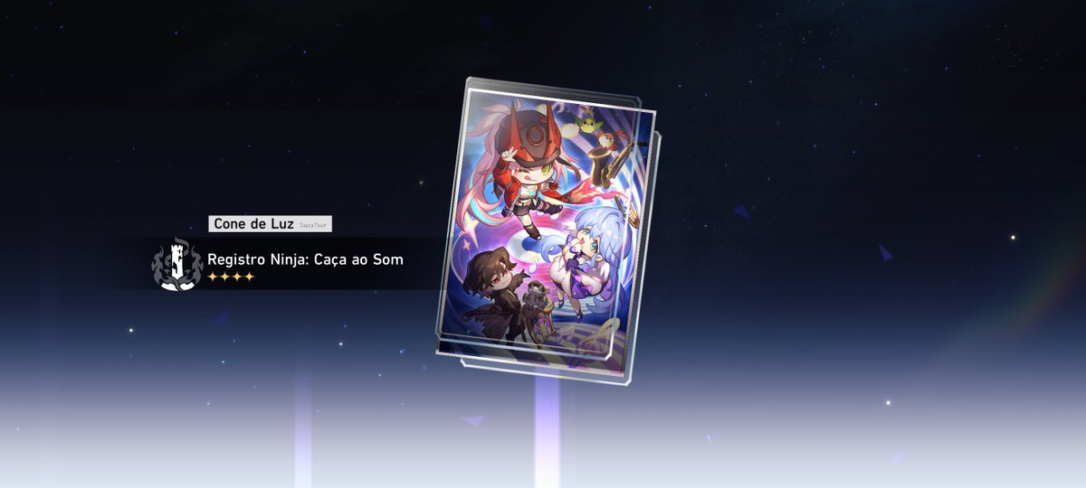 Alex_Sandro2000's tweet photo. #HonkaiStarRail Registro Ninja Caça ao Som Cone de Luz 4 Estrelas da Loja da Herta https://t.co/itB2oGzHH4