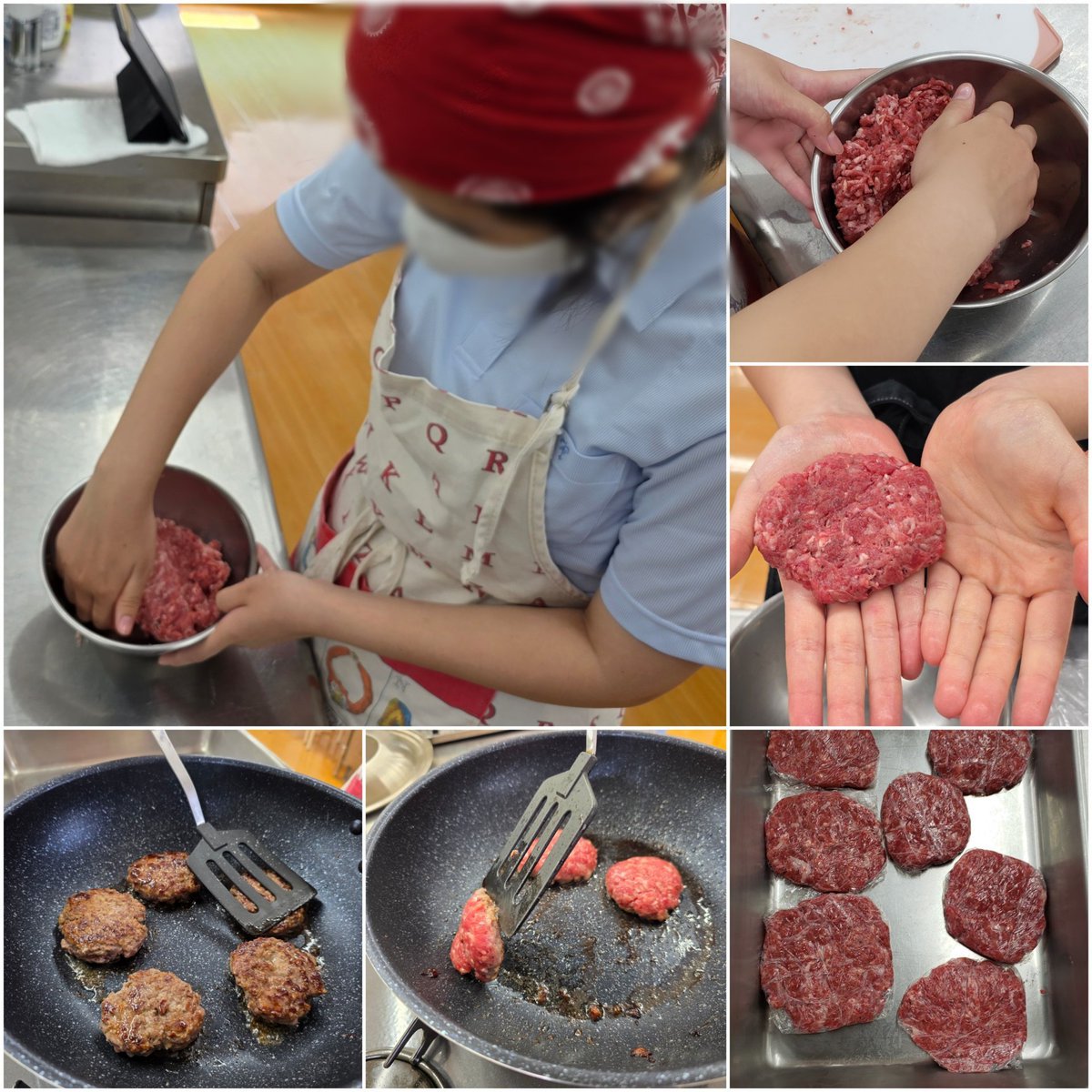 NtCooking's tweet photo. 7/30
ハンバーガー
しゃきうま白菜サラダ
フライドポテト

バンズの手作りに挑戦✨
思ったより小さくなった💦
パン生地は難関💦

フライドポテトを通常のように揚げると、油の対流でポテトが中央に集まり、くっつくことが���明💦
揚げ焼きがベスト‼️

某ポテトはすごい✨と感心

でもね
手作りは美味✨ https://t.co/JhBHUpjqDI
