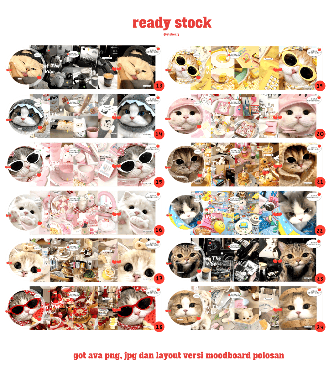 stobezly's tweet photo. @oceanaskylight Hai kak, aku ada ready layout kucing nih, only 6000/eachnya, dapet versi POLOSAN, ava PNG dan ava JPG yaaa. 🧚🏻‍♀️🍓

https://t.co/Bm20EWOdkE