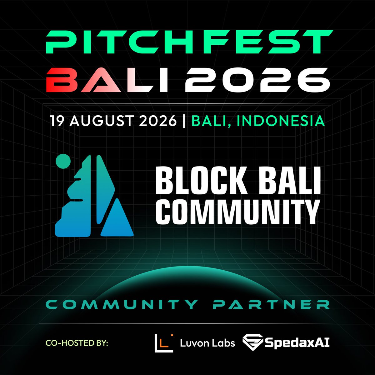 BlockBaliCom's tweet photo. Excited to announce that Block Bali Media is an official Community Partner of PitchFest Bali 2026!

👉 https://t.co/zCc9b5O7Vk

See you in Bali on 19 August 2026 https://t.co/0YIykGzfyk