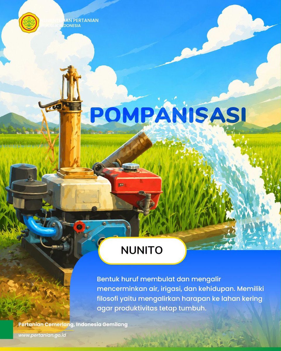 psekp_kementan's tweet photo. SobaTani, pernah kepikiran kalau setiap istilah pertanian ternyata punya font? Yuk, swipe dan temukan filosofi di balik setiap pilihan font. Menurut Sobat Tani, font mana yang paling cocok? Tulis di kolom komentar ya!
#HUT81KemerdekaanRI #PertanianIndonesia #BerdaulatAdilMakmur https://t.co/quCttrCkMD