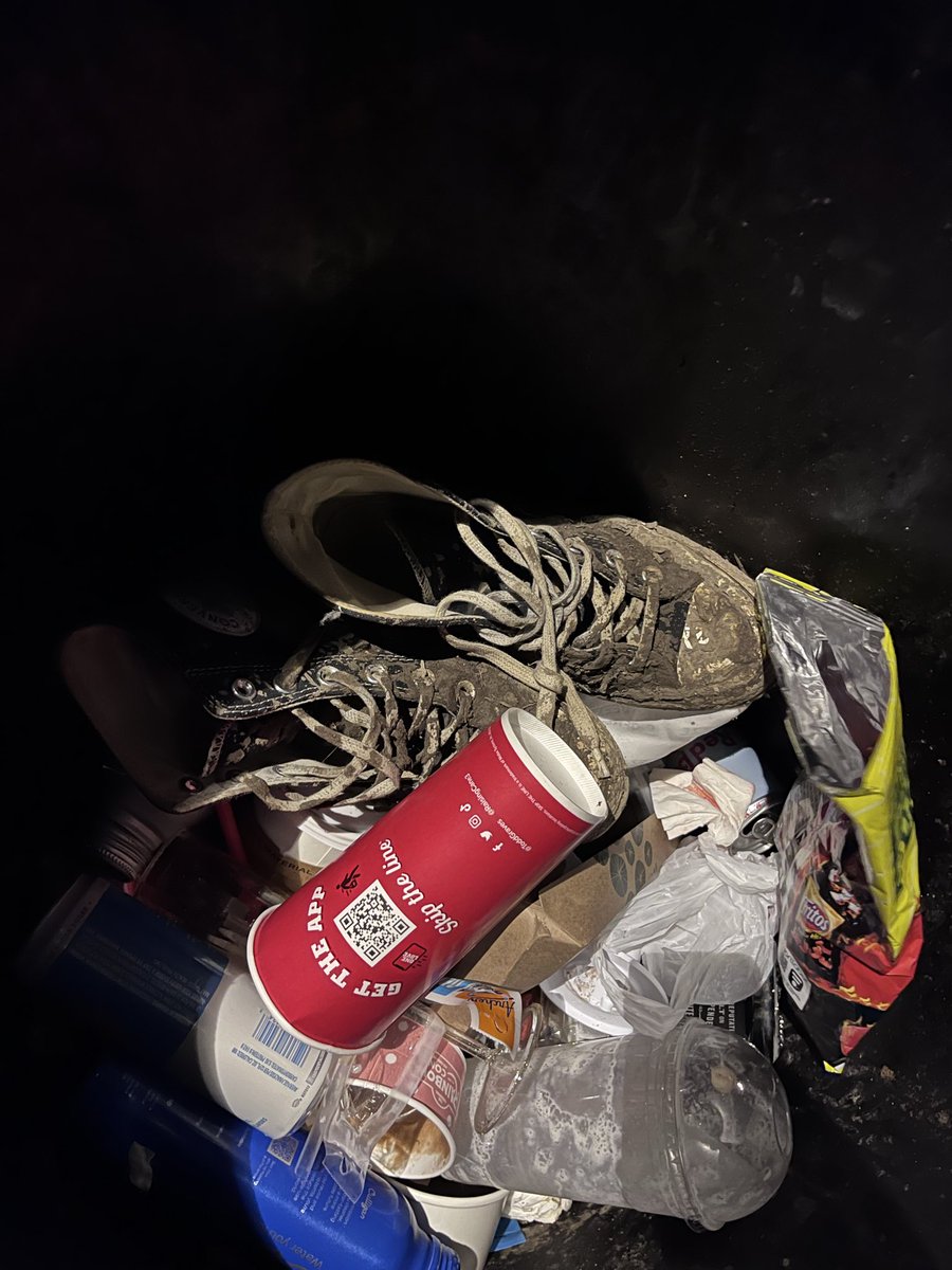 lerobot87's tweet photo. Lollapalooza tried to claim them, but recycled nevertheless! #recycleyourshoes @abandonedshoes https://t.co/hIXC1pugny
