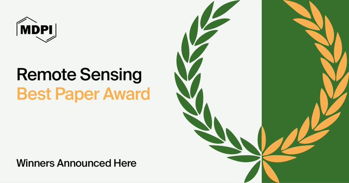 MDPIEnvironment's tweet photo. 🙌 Remote Sensing #BestPaper Award—Winners Announced
✨ Find details: https://t.co/WCsu1JeRuB
👏 A huge congratulations to all the winning authors!
#RemoteSensing #BestPaperAward #EarthObservation https://t.co/LmWYfgnn6O