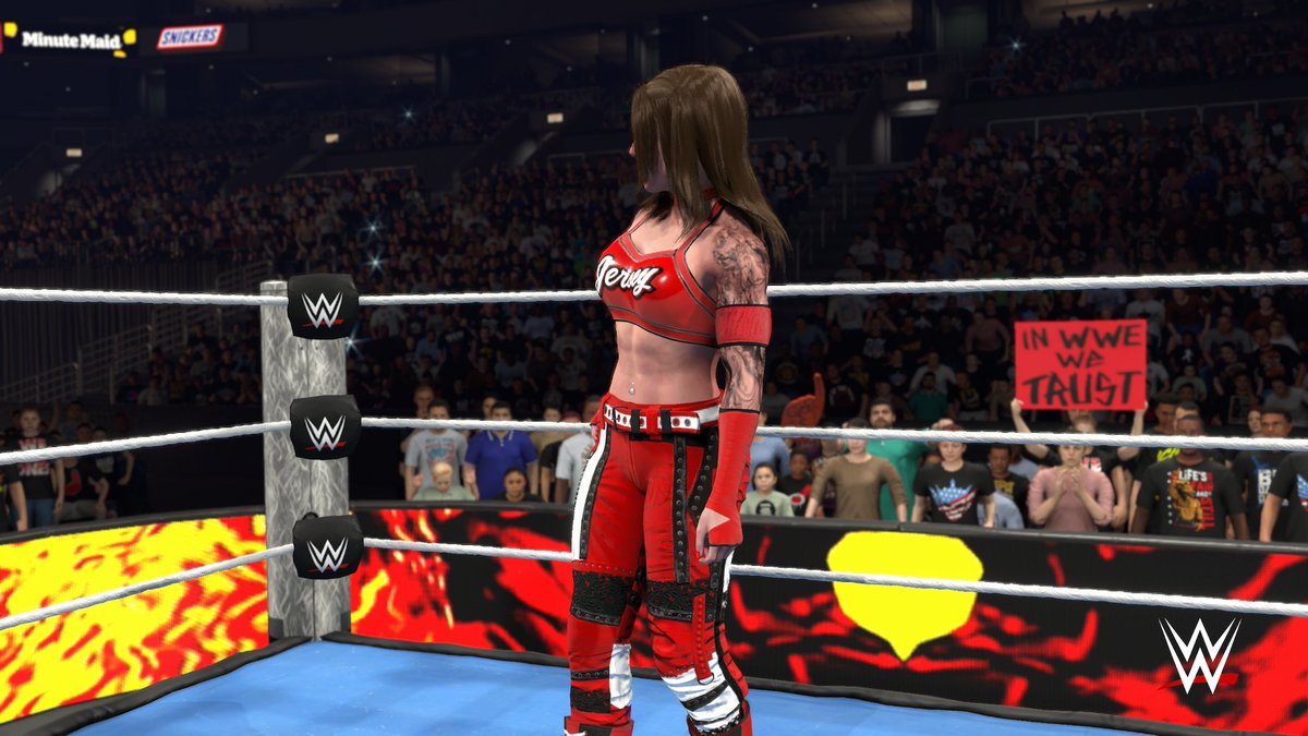 Knucklez9_VT's tweet photo. Well this is definitely the best attire i gave my caw on wwe2k. #WWE #CAW #wwe2k #wwek2k26 https://t.co/K67JnA6zHQ