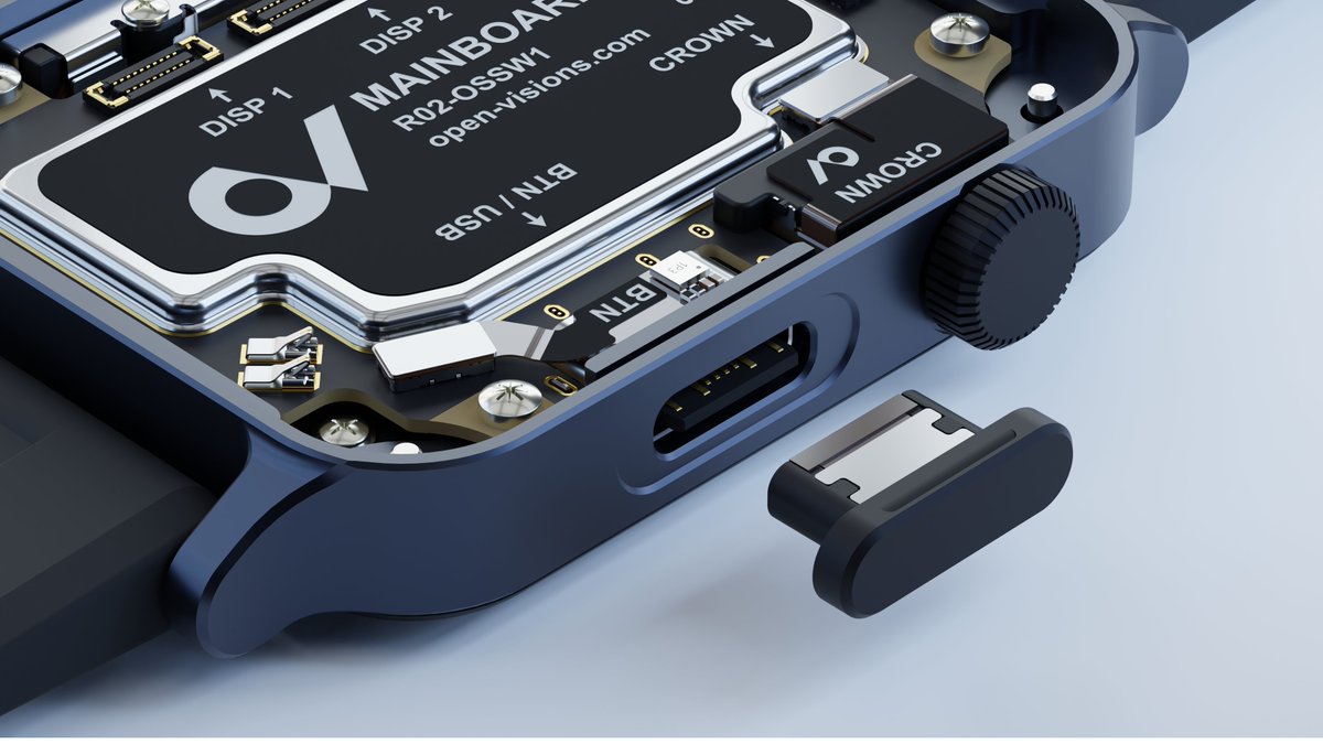 QVHenkel's tweet photo. Schematics for the new mainboard are done🙌(still need to clean it up though) We can now connect an external display to the watch via USB-C 😄 https://t.co/OMsvcsvrVO