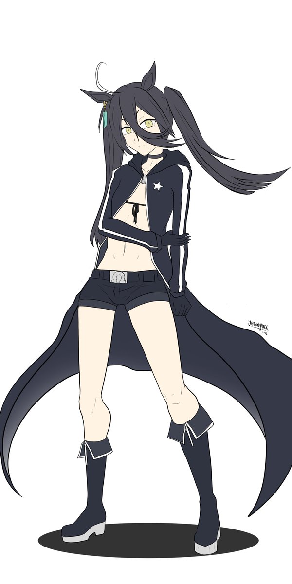 ツクモガミ(フルブラスト) Manhattan cafe doing BRS cosplay 2/3 #blackrockshooter #ブラック
