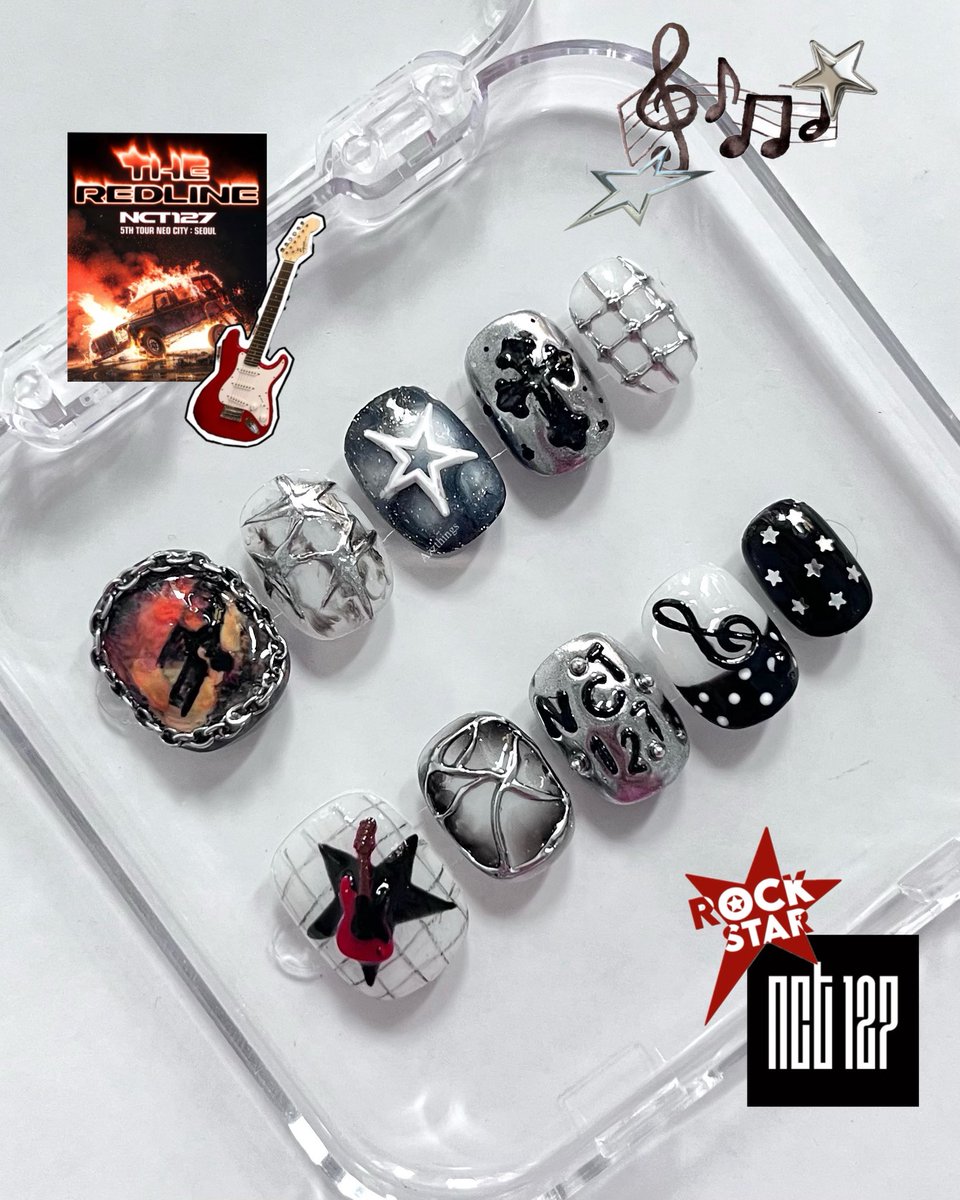 azzthingss's tweet photo. Nail Art 
NCT127
The Redline

-press on nails-
Shopee: https://t.co/NHFq2wammL
Manual ORDER on DM

Worldwide shipping available ✅
Custom ✅
Bisa Request foto member 
PO 3-15hari (chat untuk memastikan)
#NCT127 #THE_REDLINE
#nctnails #nct127 #theredlineinjakarta https://t.co/6KrOkTzKiZ