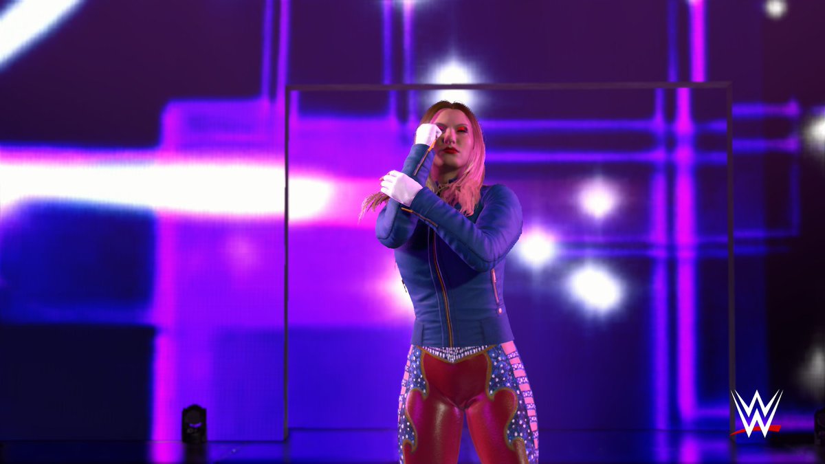 Knucklez9_VT's tweet photo. Heres the attire I made for my bestie @TheAutismCarol and yes its captain marvel inspired.

 #WWE #CAW #TND #TAC #wwe2k #wwe2k26 https://t.co/WI9I2fYua5