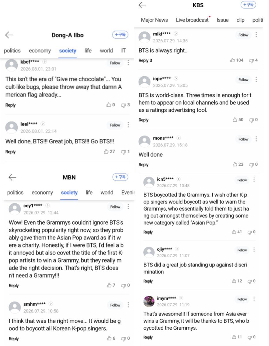 rize07addict's tweet photo. Knetz & Iocals are cursing the living sh1t outta the Grammys rightnow. Everybody who's anybody is supporting BTS, ridiculing the new asian pop category and infact demanding the K-pop industry to follow BTS's footsteps. With the way things are going, any K-pop Act who submits to the Grammys after this is at a risk of public backlash and become a permanent disgrace in their own country.