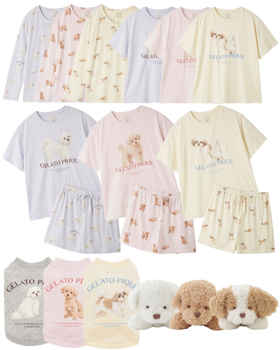 USAGIONLINE's tweet photo. gelato pique
Dogs Collection 🐕🌼🤍

シーズー、トイプードル、マルチーズのお散歩姿を描いたルームウェアが登場 .ᐟ.ᐟ

生地は今の時期に嬉しい接触冷感素材です🧊.⋆

ラインナップはこちらから🔎
▶▶ https://t.co/PH3U8uaNle https://t.co/eoa4uVUyyo