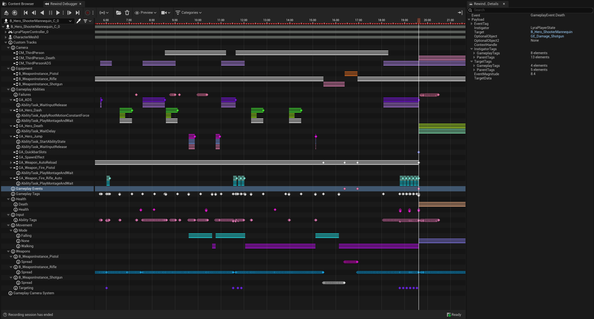 HoussineMehnik's tweet photo. Release a new #UE5 Plugin "CustomRewindDebuggerExtension".
It allow to record custom gameplay tracks and events in the Rewind Debugger.
https://t.co/03TgXqa2Dw

#UnrealEngine5 #UnrealEngine https://t.co/wEH68P12yN