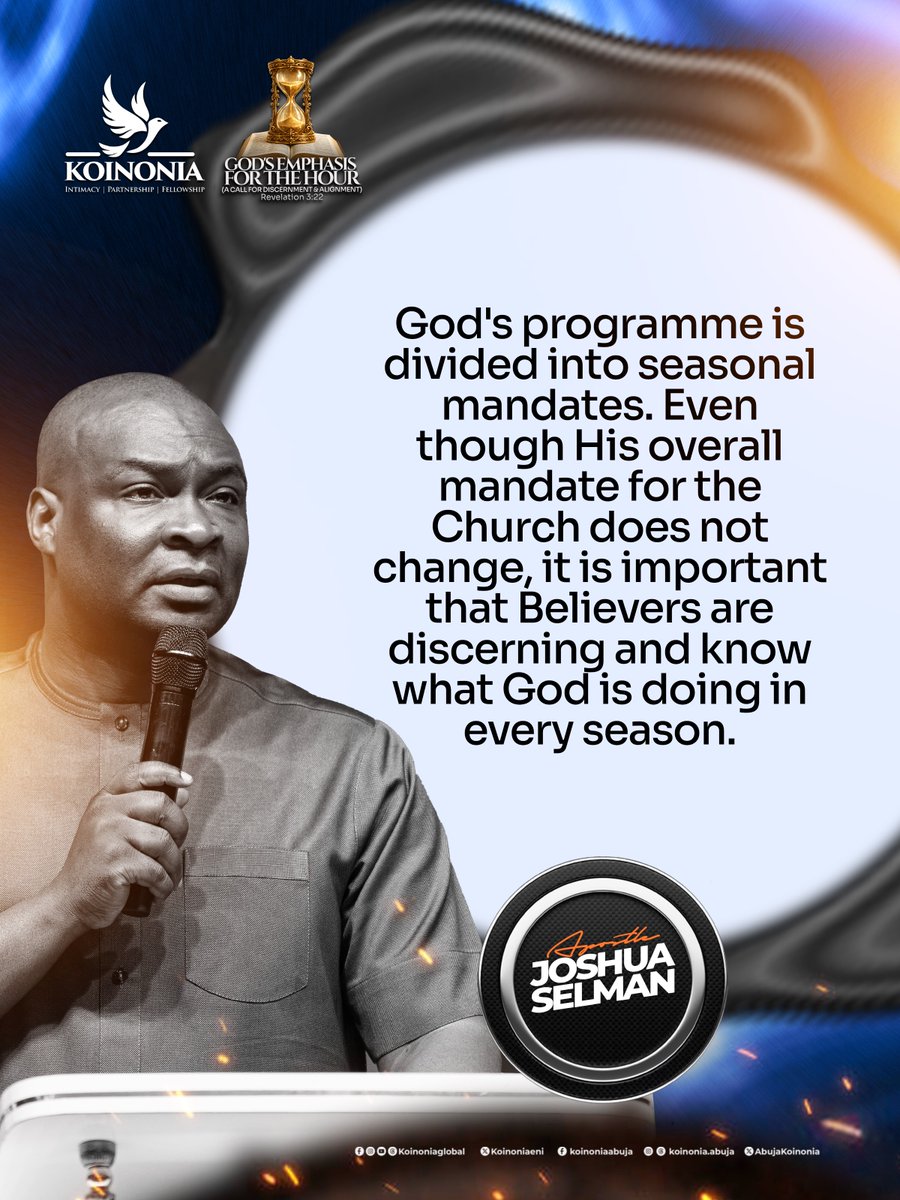 koinoniaeni's tweet photo. #ApostleJoshuaSelman
#GodsEmphasisForTheHour
#ACallForDiscernmentAndAlignment
#KoinoniaAbuja
#KoinoniaGlobal https://t.co/heW46NgUKF