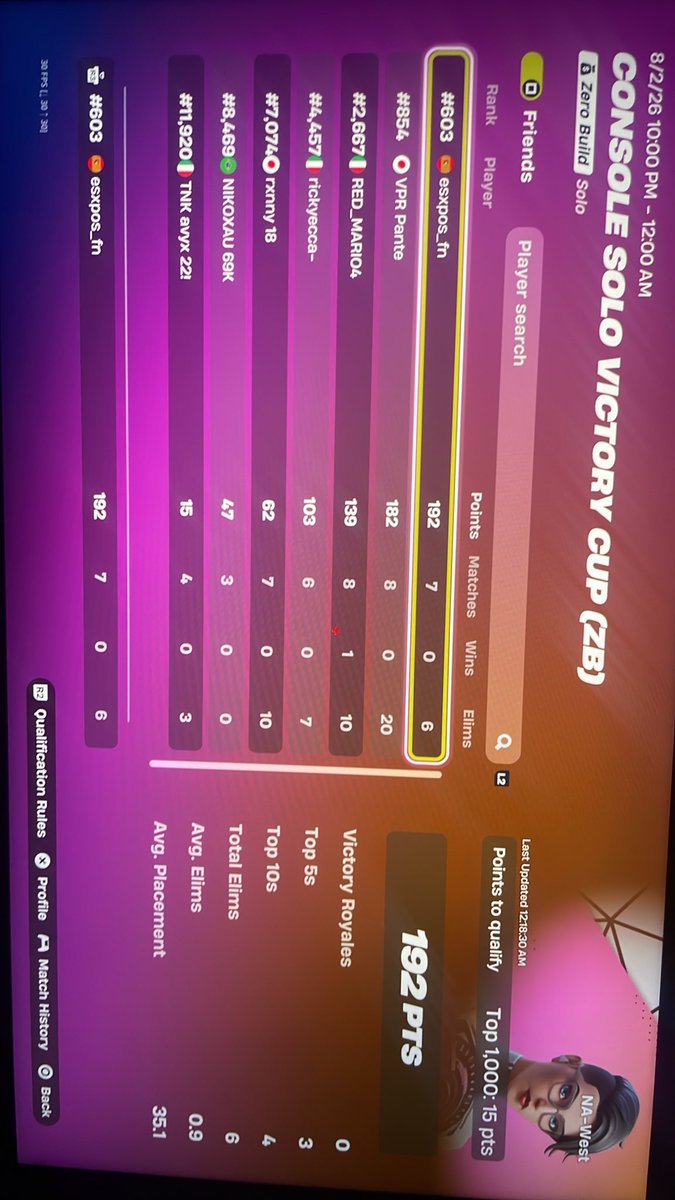 esposfn's tweet photo. QUAL ZB FINALS NAW 40 MIN LATE https://t.co/8MAWhn86PS