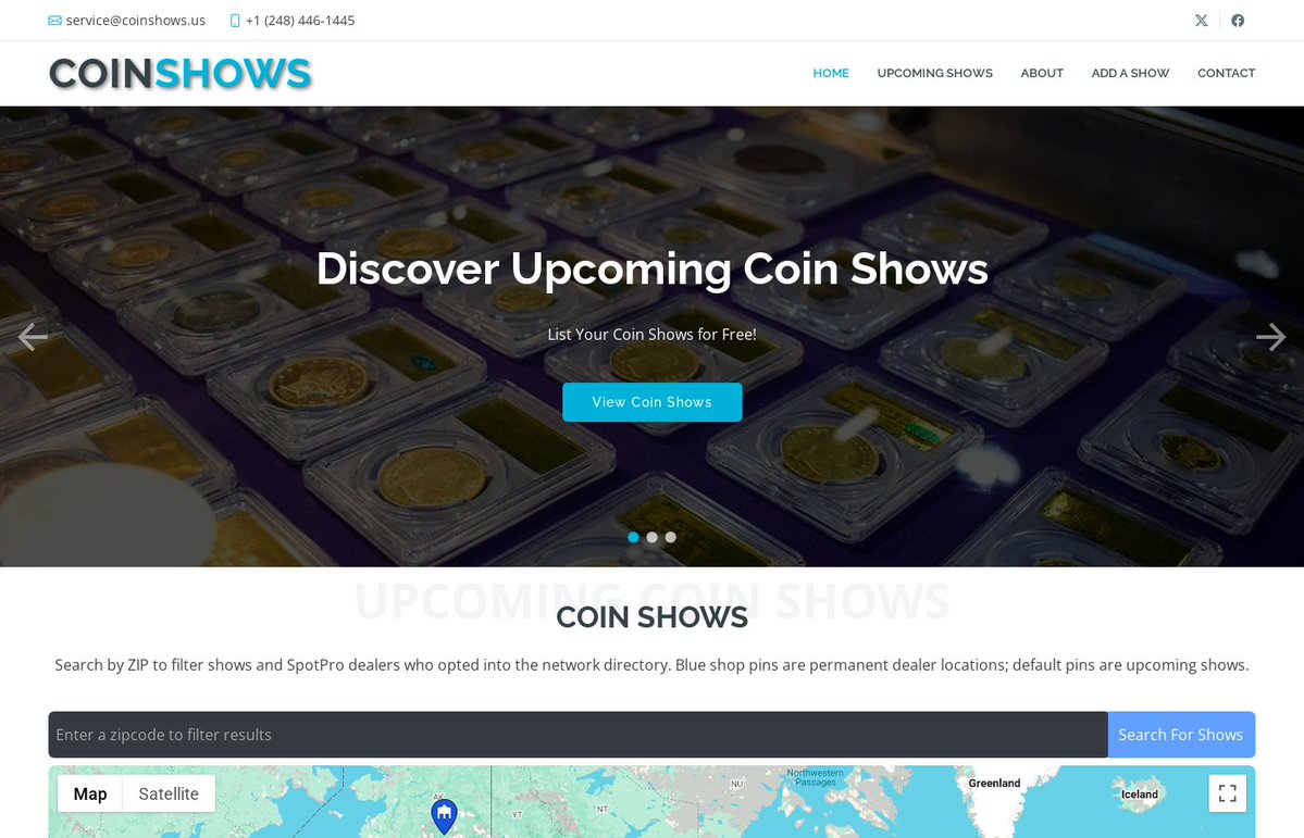 coinshowsus's tweet photo. Promote your show for free — no paywall. https://t.co/ZOhyx6ICDa exists to grow the hobby.
#FreeListing #CoinCommunity #Numismatics
https://t.co/1dqiTHkZUN https://t.co/XRzz2aa2Ku