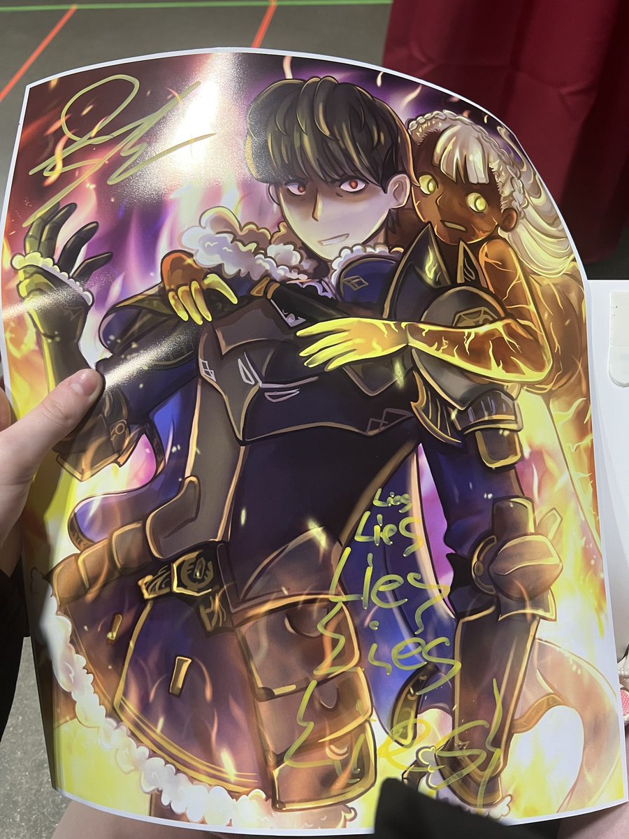 _Air_Con_'s tweet photo. Speed ran drawing berkut fire emblem just so I could get it signed by his va https://t.co/Zwi9KByNOL