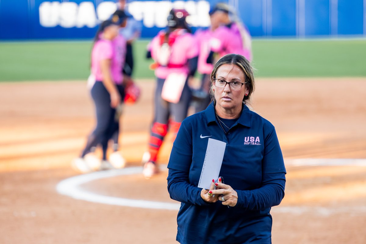 AggieSoftball's tweet photo. Repping red, white and blue 🇺🇸

Coach Ford and the USA WNT are 3-0 in the International Cup! Tune in tonight at 7 PM CT and tomorrow on ESPN+ 👍 https://t.co/528Gt2IoRH