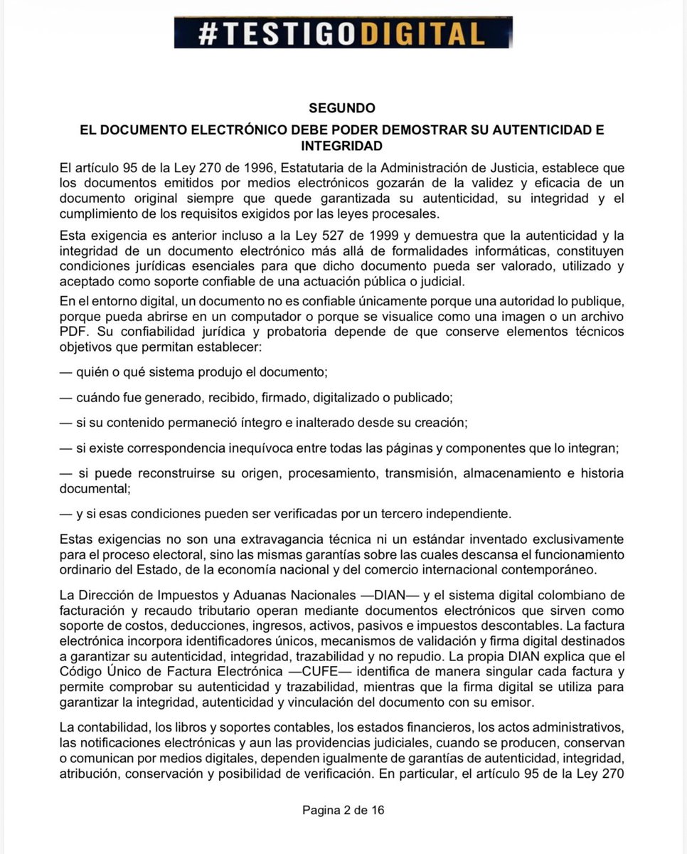 Aquelarre118's tweet photo. 🆘🆘🆘🆘🆘 COMUNICADO DE TESTIGO DIGITAL !!!  

ESTO FUE LO QUE OCURRIÓ EN ELECCIONES. URGENTE.

Se acaba de terminar con la investigación y recopilación de las pruebas, los cuales quedan en manos de la Sección Quinta del Consejo de Estado, y queremos que toda Colombia entienda y se informe sobre lo que sucedió en las elecciones presidenciales este 2026. 

FAVOR LEER Y DIFUNDIR ESTE HILO 🆘🆘🆘 #ATENCION #colombia Solicito a Creadores de la Vida, por favor difundir en sus redes. @petrogustavo @IvanCepedaCast @GustavoBolivar @MrCarvajalino1 @lore_mezza @nometiente2 @Pauladefrente @OtraBeatriu @DCoronell @Betocoralg @RTVCnoticias @Librecatatumbo @derlilopeza @HELIODOPTERO @ElQueLosDELATA @revistaRAYA @AlejoToroAnt @MeDicenWally @SARGENTOCHALA @vocesco @JuanPoe