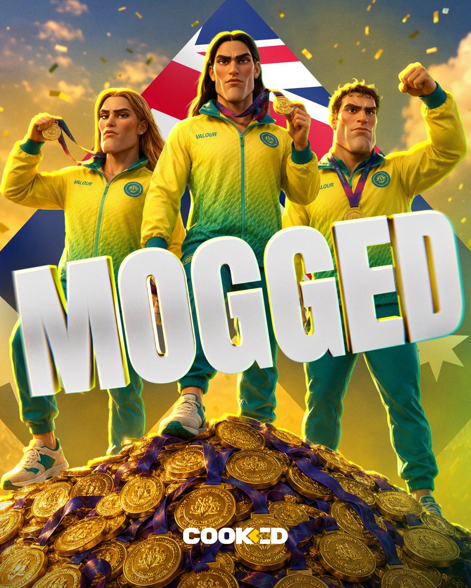 Cookedcom's tweet photo. 70 golds. 171 medals. Nearly one-third of every gold on offer.

Australia absolutely mogged the Commonwealth 🇦🇺🥇 https://t.co/Klfe9bQZM7