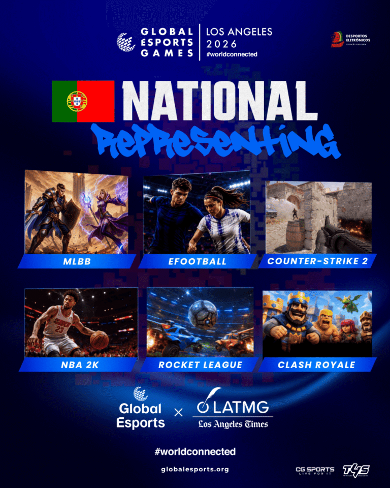esports_belatv's tweet photo. 🚨Portugal já está na luta por um lugar nos Global Esports Games Los Angeles 2026!

A FPDE confirmou a participação nos qualificadores, com a seleção portuguesa a procurar garantir presença na fase final da competição internacional. 

Mais detalhes deverão ser revelados em breve. https://t.co/jRraxy3MYU