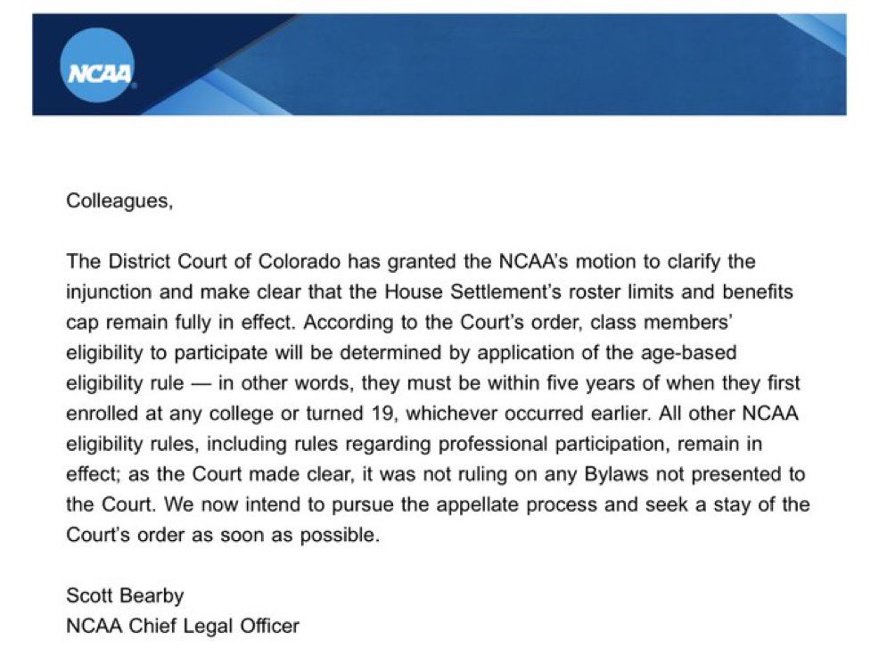 mzenitz's tweet photo. The Class of 2022 eligibility ruling won’t create an opening for players currently on NFL rosters to now return to college, according to the NCAA. Players who signed pro contracts are currently ineligible to return to college. https://t.co/LcKiH3Aabu