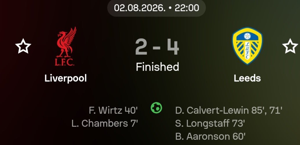WEMPIRE_'s tweet photo. Somebody please help me check on Adika oooo
Liverpool just lost 2 two goals lead to Leeds United 😂😂😂 https://t.co/ECJl2IgTsc