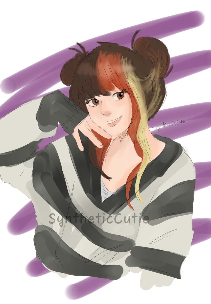 SyntheticCutie's tweet photo. Today’s art isn’t fan art I apologize haha I will be back to my regularly scheduled dead by daylight fanart tomorrow today i just wanted to do this cute little self portrait for my new profile picture #digitalart #dailyart https://t.co/zuUvnyghDd