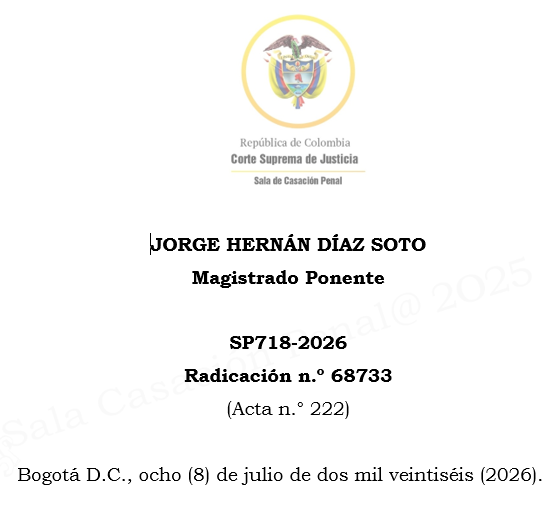 loviedoH's tweet photo. Corte S. Rad. 68733/26 Prevaricato por acción.

Cuando Fiscalía descubre elementos después de F. de Acusación por no tener conocimiento previo de ello y lo presenta en A. Preparatoria no es P. sobreviniente sino descubrimiento flexible o extemporáneo válidamente. https://t.co/m69x8QHeOw
