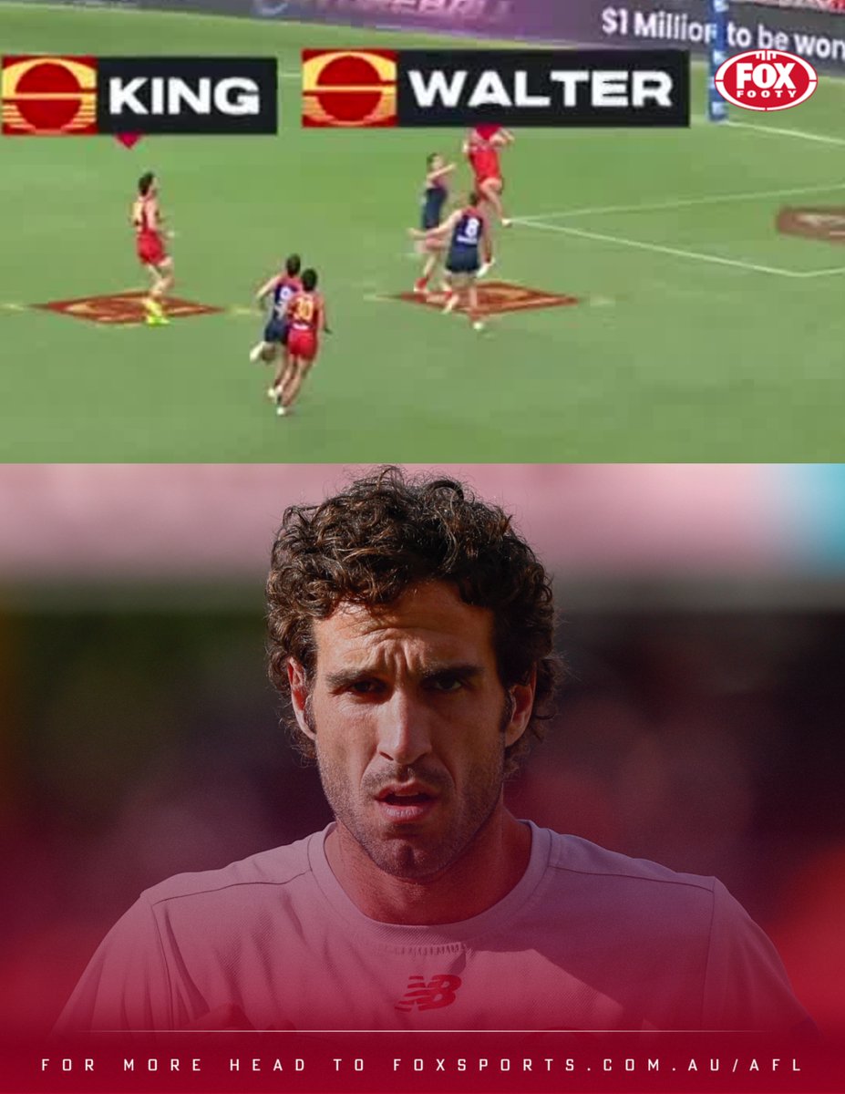 FOXFOOTY's tweet photo. 'CHANGING OF THE GUARD' 🔃
Amid Gold Coast’s remarkable 10th-straight loss on Sunday afternoon to Melbourne, the #FirstCrack team believe a telling sign emerged regarding Ben King, as his exit looms larger by the week.
AFL DAILY ➡️ https://t.co/JDcvuoYxKO https://t.co/2TGNvvz1pb