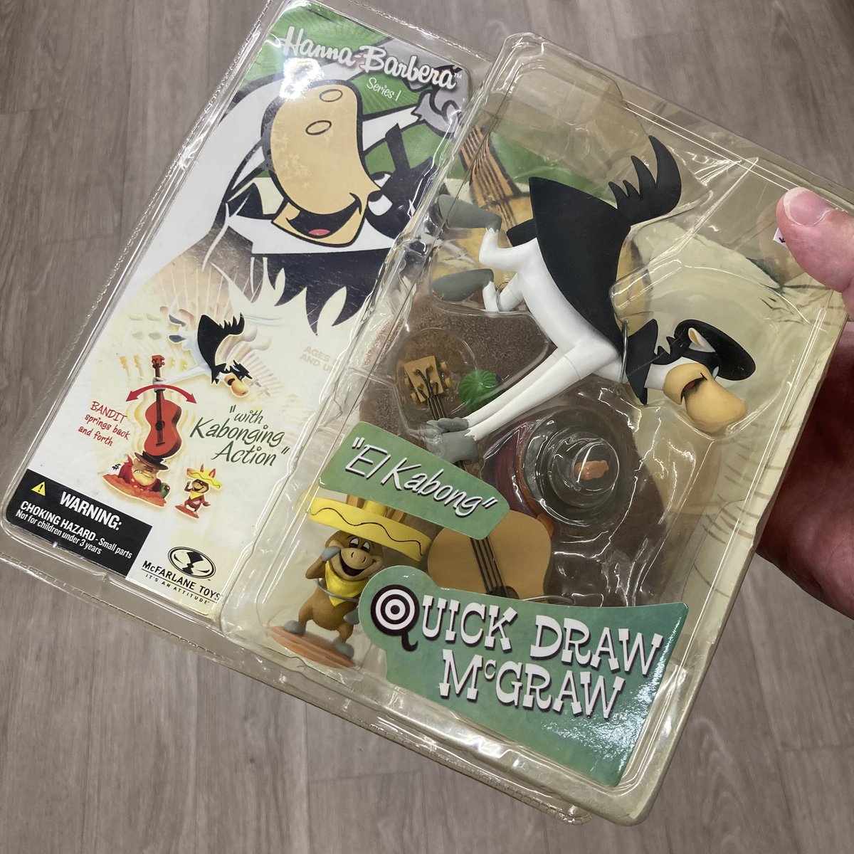 StarfindQuest's tweet photo. McFarlane Toys Hanna-Barbera Series 1 Quick Draw McGraw as El Kabong Figure 2006 https://t.co/UmM6uNsSZH
