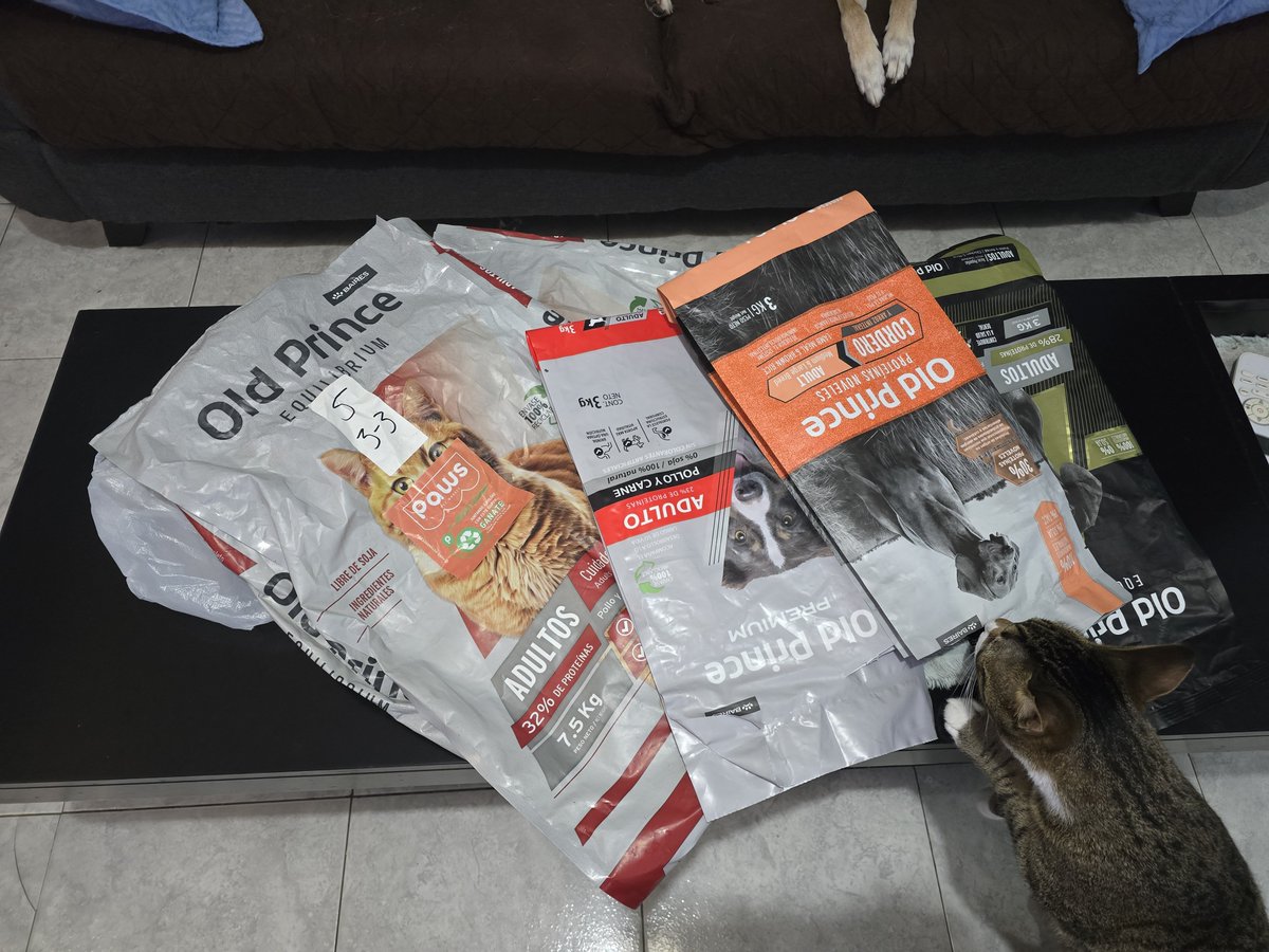JungParkAR's tweet photo. Aca mi aporte para @Hogargatitosjaz
Nadie me paga para promocionar la marca pero recuerden que el fabricante dona alimento a rescatista a  cambio de bolsas. Estas 5 equivalen a 5kg de alimento para perros y/o gatos.
Necesitan juntar 20 para canjearlo x una bolsa de 20kg. https://t.co/lYvZkjFUhw