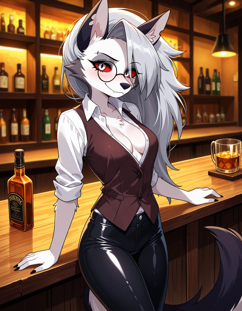 Elryusam's tweet photo. #Loona #IAart #IAgenerated #HelluvaBoss #Hellhound https://t.co/Vax5vSXOhn