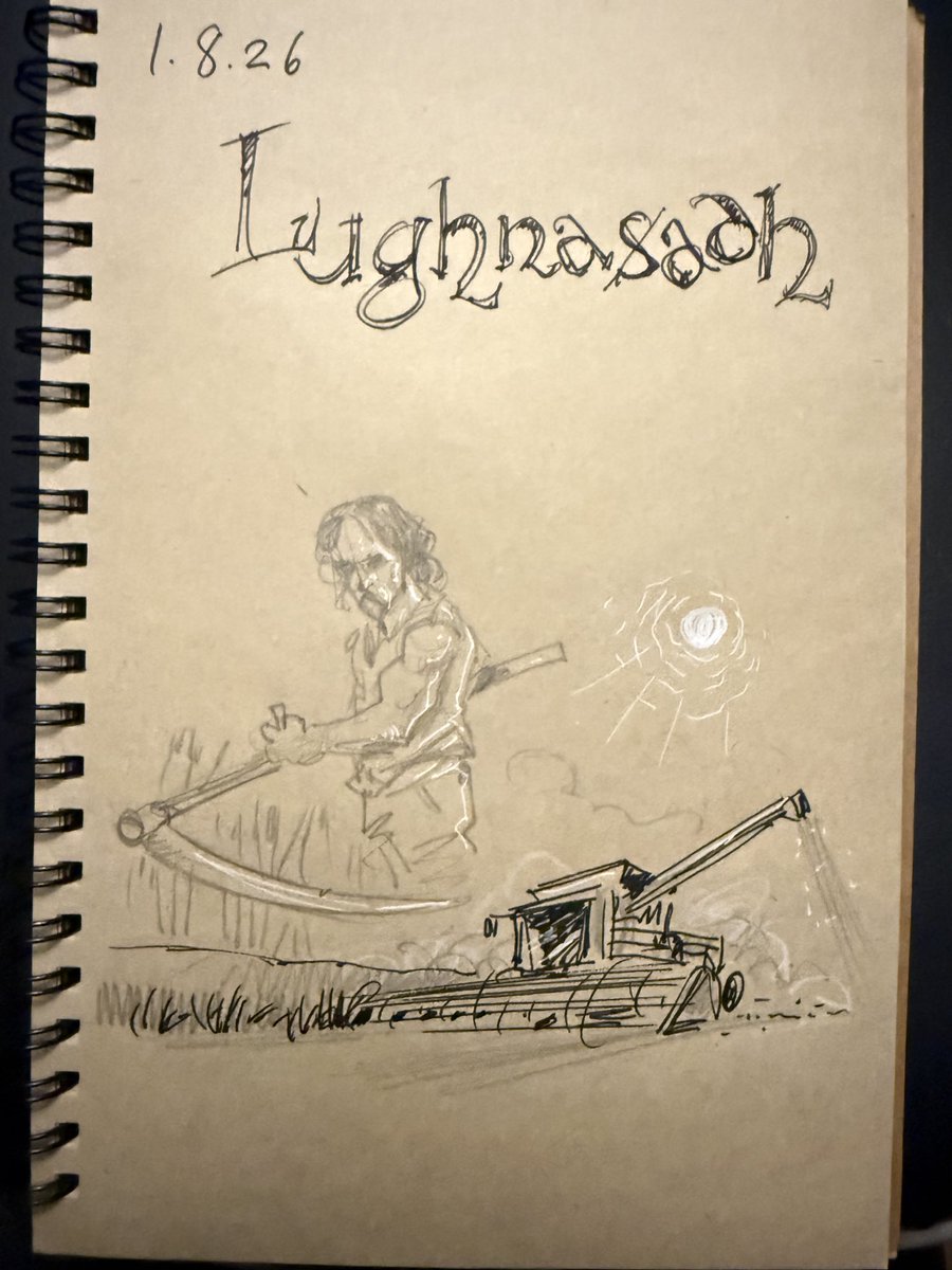 GaryScribbler's tweet photo. A day late as it was a looong day yesterday and a very early start today - but as ever, the wheel turns. The harvest is gathered… #doodleaday #wheeloftheyear https://t.co/PXMiVDLtS4