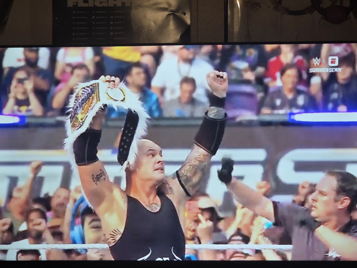 Layton11716607's tweet photo. New united states champion #baroncorbin #summerslam https://t.co/5dERPJH9AJ