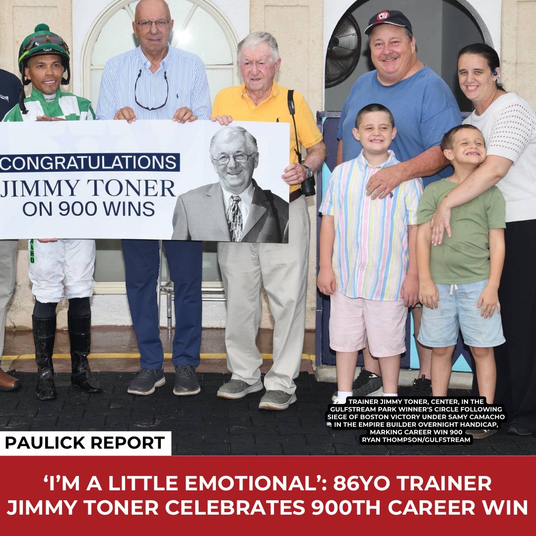 paulickreport's tweet photo. The milestone victory came at Gulfstream Park with Siege of Boston in the Empire Builder overnight handicap.

More: https://t.co/ttcOCMIIrO https://t.co/lI3TnDOqFk