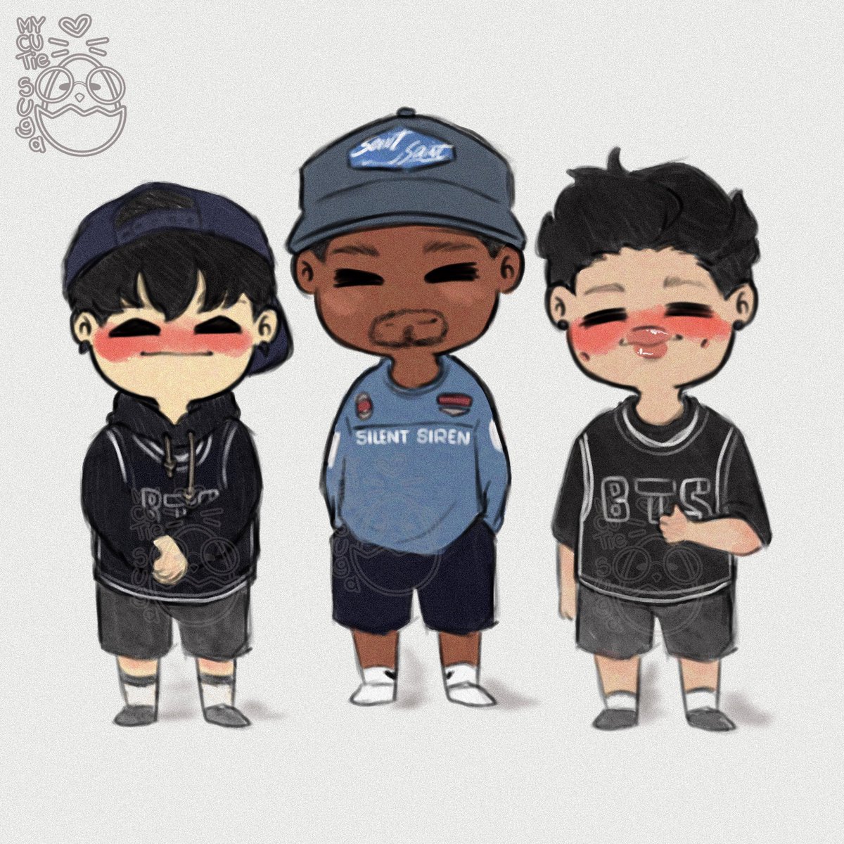 mycutiesuga's tweet photo. who was taking the picture with nas-hyung 
#btsfanart #namgi #nas https://t.co/OHSIJiTOrH