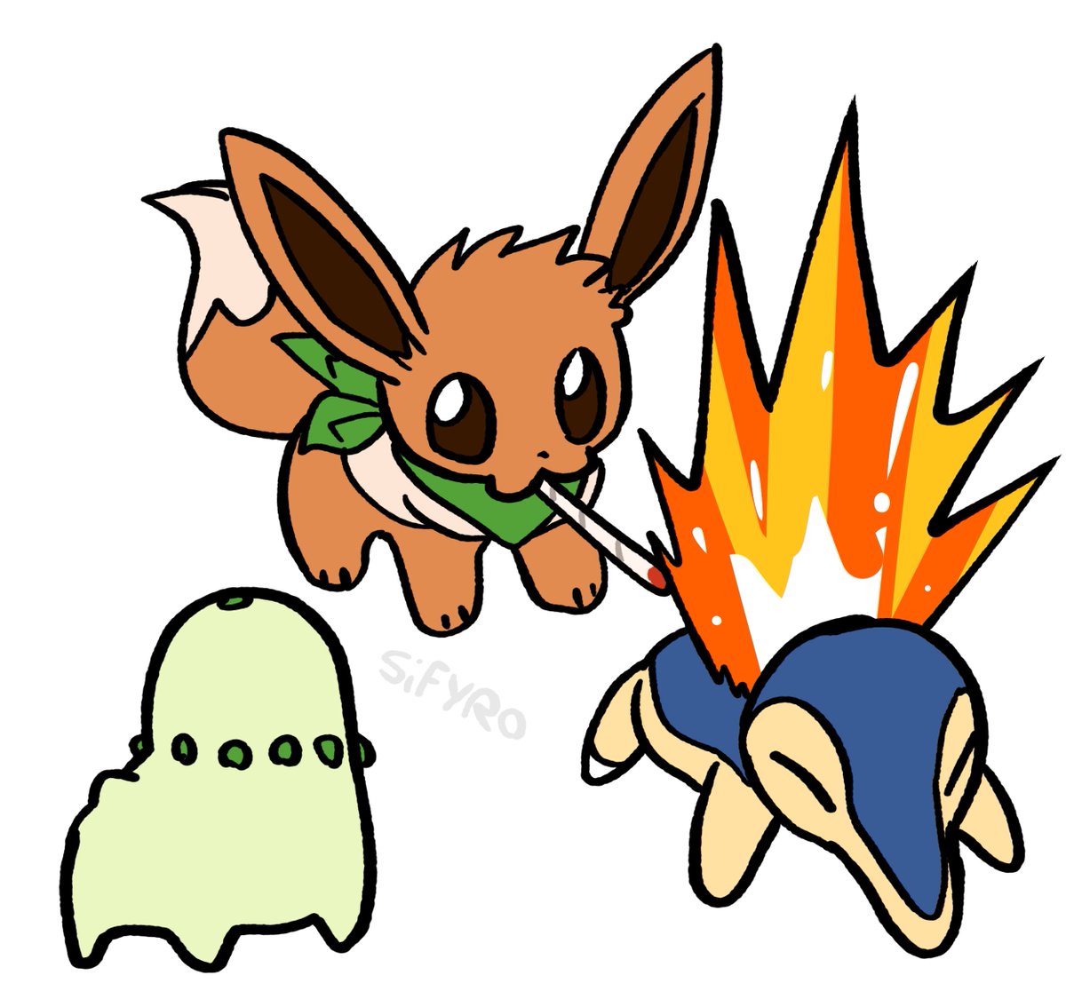 sifyro's tweet photo. Los pokes de planta y fuego son lo mejor! https://t.co/gTIfL6pqzm