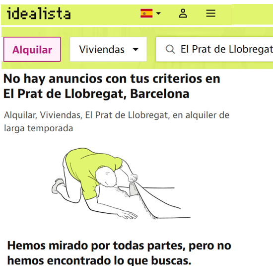 CCivicaCatalana's tweet photo. Este es el resultado de las políticas comunistas de vivienda en Cataluña

Hace 3 años declararon El Prat "zona tensionada" a bombo y platillo para "facilitar el alquiler"

Tras 3 años, para 70.000 habitantes no hay ni un solo piso para alquiler habitual

Gran éxito de PSC y Sumar https://t.co/pYoVQDswCM