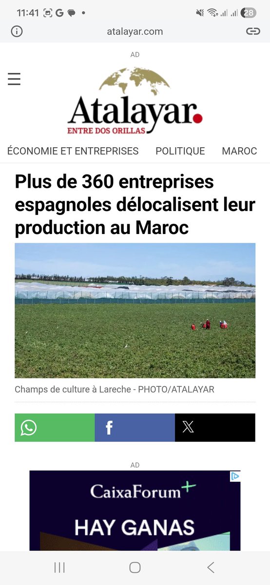 SamirSDA's tweet photo. @msmoviedo @larazon_es C'est toi le perdant. La France Grande Bretagne Russie seraient contents pour remplacer tes entreprises . Ton pays exporte 10 milliards au Maroc. Ignorant https://t.co/uZZ274Mqgs