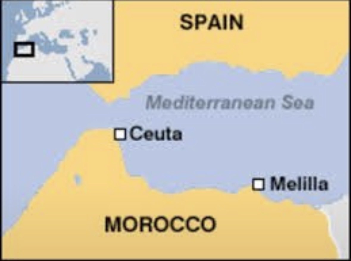 ati_ernesto's tweet photo. @MarioNawfal Ceuta and Melilla are Moroccan territory... It is time for the Spanish colonial to leave.
Ending the occupation is the solution. https://t.co/KO8Yu8Pr8M