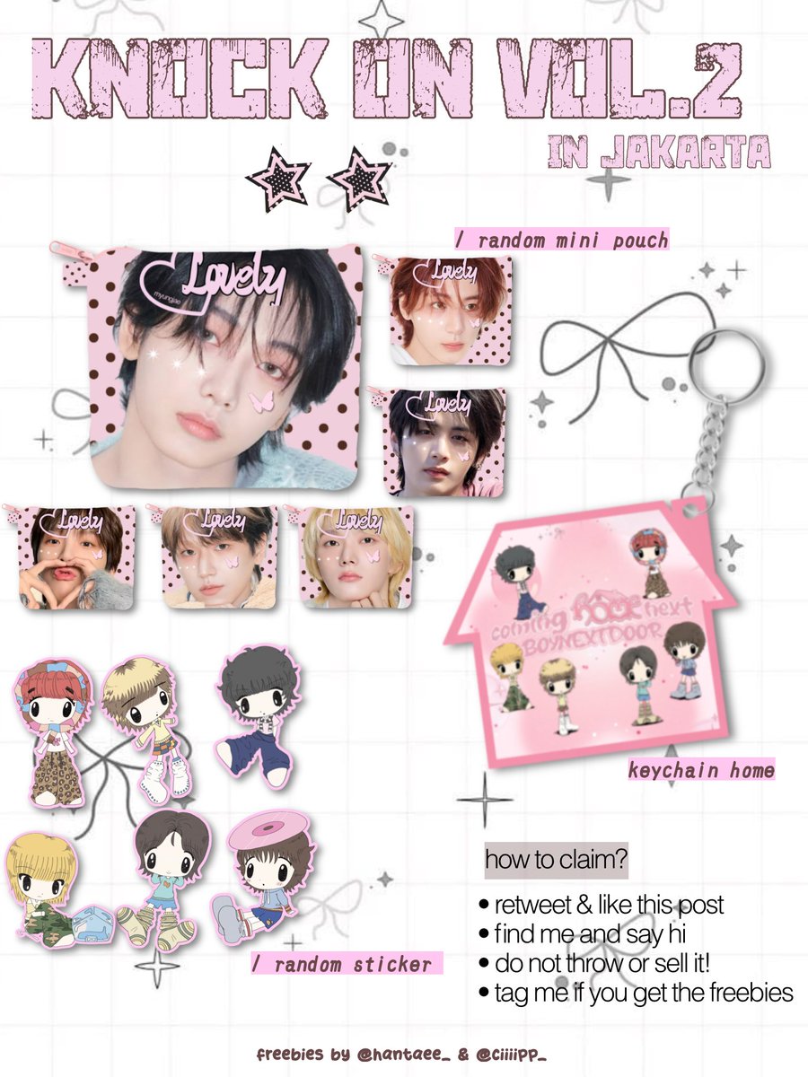 hantaee_'s tweet photo. 🪽BOYNEXTDOOR KNOCK ON VOL.2 in jkt Freebies by @hantaee_  @ciiiipp_ 
2 versi (bonedo ver &amp; sanhak ver)

📆: 5 Desember 2026
📍: ICE BSD Hall 5-6
⏰: TBA

Like &amp; Repost are very appreciated<3

SEE YOU ONEDOOR🚪🏠
#KNOCK_ON_Vol_2_IN_JAKARTA
#BOYNEXTDOOR #ONEDOOR #봉이넥스트도어 https://t.co/5Xj1TbtBjj
