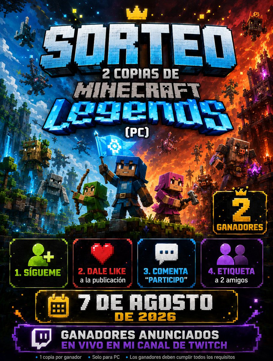 Castt_Gt's tweet photo. Sorteo Activo

https://t.co/IQ0UxDdBnP

#minecraft #giveaway #sorteo https://t.co/moZ7JCZQHl