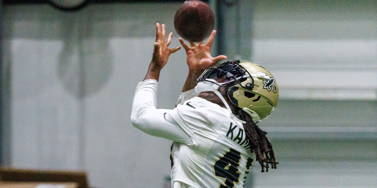 TheSaintsWire's tweet photo. Check out the highlights from Day 4 at New Orleans Saints training camp. With so many new additions, the offense is still finding its footing.

📸 Stephen Lew, IMAGN IMAGES via Reuters Connect https://t.co/FDSKSetyL4 https://t.co/mzUAEJTM4f