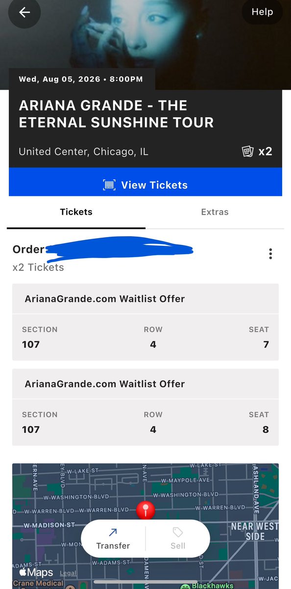 artistresale's tweet photo. 2 tickets from the waitlist code
$760 total for the two
Send a message or comment below if interested
#arianagrande #arianateam #arianasupporta #Arianafans #chicago https://t.co/15K0toL1r4