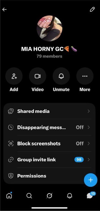 mia1740's tweet photo. Who’s up wanna get added to my 
Freaky group chat? hmu if you’re interested still adding #sofreaky https://t.co/nZrEdZVAm6