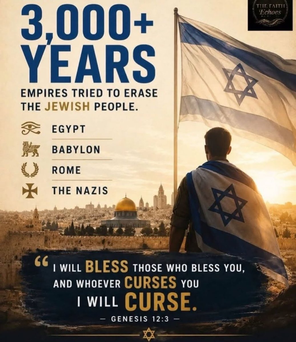 YisraelOfficial's tweet photo. "I will bless those who bless you, and whoever curses you I will curse; and all peoples on earth will be blessed through you.” Genesis 12:3 https://t.co/N0a4CLhr9o